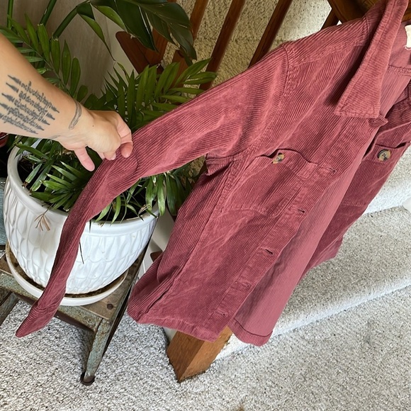 NWT St. John's Bay Corduroy Jacket in Rose Medium - Picture 4 of 11